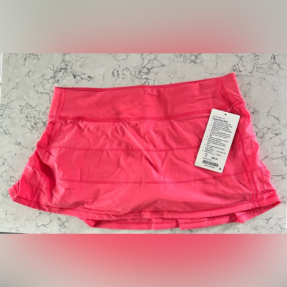 NWT Lululemon Neon Pink Skort Size 10